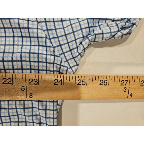 NWOT Collars And Co Dress Collar Polo Mens 2XL TALL Blue Tattersall Check Golf - Picture 10 of 11